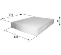 DAVID VASCO X129 Filtre, air de l'habitacle pour AUDI,VW