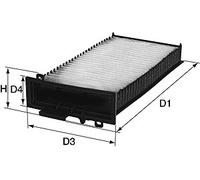 DAVID VASCO X134 Filtre, air de l'habitacle pour RENAULT