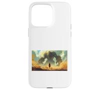 David vs Goliath : Jeune Berger Fait Face à Un Guerrier géant Coque pour iPhone 15 Pro Max