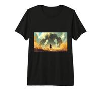 David vs Goliath : Jeune Berger Fait Face à Un Guerrier géant T-Shirt Haut de Gamme