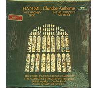 DAVID WILLCOCKS - handel: chandos anthems - i will magnify thee / in the lord put i my t LP