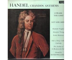 DAVID WILLCOCKS - handel: chandos anthems - o prsie the lord / let god arise LP