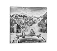 David Yarrow-Last Christmas-Wildlife Poster imprimé noir et blanc sur toile pour chambre à coucher