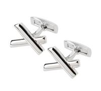 Davidoff Essentials Boutons de manchette en laiton 2 cm couleur argent