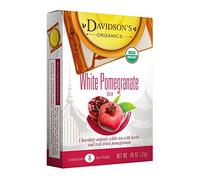 Davidson's Tea White Pomegranate, 8-Count Tea Bags (Pack Of 12)
