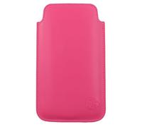 Davii Schutztasche für Apple iPhone 15 Plus / 15 Pro Max, Einsteck Etui Hülle Lasche ziehen mit Band weich Adler Standard XXL Dunkel-Pink