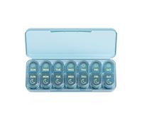 Daviky Pilulier 2 fois par jour, pilulier hebdomadaire 7 jours (AM & PM), organiseur de comprimés de qualité supérieure, organiseur de médicaments 7 jours pour voyage, vitamines, huiles de poisson et