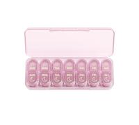 Daviky Pilulier 2 fois par jour, pilulier hebdomadaire 7 jours (AM & PM), organiseur de comprimés de qualité supérieure, organiseur de médicaments 7 jours pour voyage, vitamines, huiles de poisson et