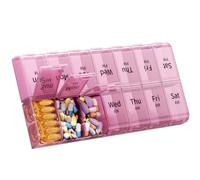Daviky Pilulier hebdomadaire 7 jours 2 fois par jour, XL - Grand format