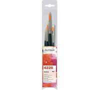 Da Vinci Série 4226 Set de pinceaux synthétiques en Poils Vert/Noir/Rose et Blanc 30 x 30 x 30 cm