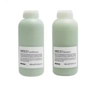 Davines Coffret Melu Shampooing et Après-shampooing 1000ml - Kit anti-casse pour cheveux longs