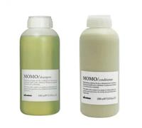 Davines Coffret Momo Shampooing et Après-shampooing 1000ml - Hydratation profonde pour cheveux secs