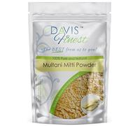 Davis Finest Multani Mitti Powder, Fullers Earth Indian Healing Clay 100g, cheveux, masque facial, taches brunes, éclaircissement de la peau