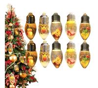 Davivian Guirlande Lumineuse de Noël sur Piles - Luminaire Féerique avec Bulbes Globe Neigeux,Décoration Vintage pour Fête Mariage Intérieur Extérieur Fenêtre Jardin Clôture Arrière-Cour
