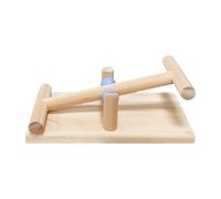 Davivian Jouets Naturels pour Oiseaux | Bascule en Bois pour Perroquets De Bureau | Outil De Jeu D Exercice Et D Entraînement pour Perruches De Table Jouet D Équilibre Interactif pour Calopsittes
