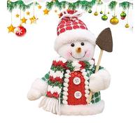 Davivian Peluche Noël,Père Noël Bonhomme de Neige Élan Peluche d'Accompagnement pour,Poupelée en pour Bureau Chevet Chambre Table Toilette Salon - Bibliothèque Canapé Voiture Salon Bureau