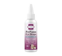 Davivian Rinçage oculaire pour Chiens,60 ML Solution nettoyante Portable pour Taches de Larmes - Nettoyant Doux pour Les Yeux des Chatons - pour Chiens et Chats à la Maison, en intérieur, en