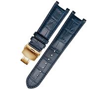 DAVNO Bracelet de montre en cuir véritable pour GC 22 x 13 mm 20 x 11 mm avec boucle papillon en acier inoxydable pour homme et femme, 22-13mm, Agate