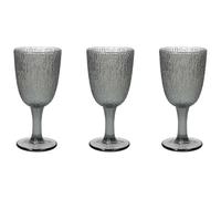 DAVOR - SET 3 GOBLETS GRAY
