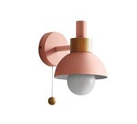 Dawafit 1 PCS Salon Porche Allée Lampe Nordique Minimaliste Moderne Chambre Lampe de Chevet Macaron Applique (Rose)