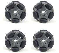 Dawafit Omni Roue en plastique de 4 pièces de 58 mm pour kit de robot servomoteur omnidirectionnel 14135