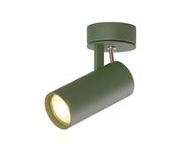 DAWALIGHT Plafonnier Spots Orientables GU10 5W 3000K Blanc chaud Éclairage de Plafond Interieur Moderne Luminaire pour Salon Chambre Cuisine Coucher Couloir, Aluminium, Vert Oglive