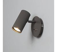 DAWALIGHT Spot Mural Interieur GU10 LED 5W 3000K Blanc chaud Applique Murale Réglable Lampe pour Salon Chambre Couloir Escaliers Hôtel Café Restaurant Salle de Lecture, Aluminium, Gris