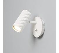 DAWALIGHT Spot Mural Orientable GU10 5W 3000K Blanc chaud Applique Murale d'Intérieur pour Chambre Couloir Salon Chevet Maison Boutique, Aluminium, Blanc