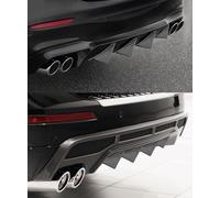 DAWANGHAIJUN 4 Pièces Aileron de Pare-Chocs Arrière Voiture pour Ford Fiesta VII Mk7 2009-2017, Ailerons de Diffuseur Arrière de Requin de Voiture Becquet Arrière Triangulaire,15cm/Biegung