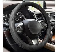 DAWANGHAIJUN Couvre Volant Voiture pour Jeep Grand Cherokee WK2 2011-2023, Caches de Volant en Cuir Artificiel Avesteir Antidérapant Respirant Couvre Housse de Volant