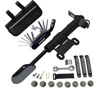 DAWAY A35 Kit Réparation Vélo Compact - Mini Pompe 120 PSI, Outil Multifonction 16 en 1, Sacoche Pratique, Rustines & Démontes-Pneus - Réparations Express & Cadeau Cycliste Parfait