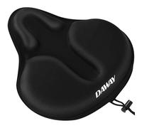DAWAY C9 Housse de Selle de vélo Extra Large Confortable, rembourrée en Mousse Souple et Gel pour Homme et Femme Seniors, pour vélos de Ville, Peloton, Stationnaire, Cyclisme intérieur et extérieur