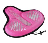 DAWAY C9 - Housse Selle Vélo Extra-Large Confort : Coussin XL Mousse à Mémoire, Compatible VTT, Route, Home-Trainer & Peloton, Anti-Choc & Antidérapante, Rose