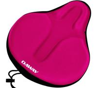 DAWAY Housse de Selle de vélo rembourrée Confortable - C6 - Large Coussin rembourré en Gel et Mousse - pour Adultes, Jeunes et Personnes âgées, Convient pour Les Classes de vélo, Les croisières de