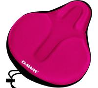 DAWAY Housse de siège de vélo d'exercice Confortable - C6 Large Coussin de Selle de vélo rembourré en Mousse Souple et Gel pour Femme Homme, adapté pour Peloton, VTT, vélos d'intérieur et d'extérieur