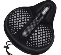 DAWAY Housse de siège de vélo d'exercice confortable - C6F Large coussin de selle de vélo rembourré en mousse souple et gel pour femme homme, adapté pour peloton, VTT, vélos d'intérieur et d'extérieur