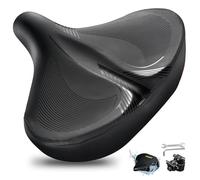 DAWAY W60 Selle Vélo Extra-Large - Ultra Confortable À Mémoire De Forme, Ergonomique avec Amortisseurs, Universelle pour Vélo De Route, VTT, Vélo Électrique & Home Trainer