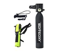 DAWCBVJQ 0.5L Bouteille De Plongée Mini Réservoir De Plongée 6-12 Minutes Bouteille D'oxygène sous-Marine Ensemble De Réservoir d'air avec Pompe À Main Sac De Rangement