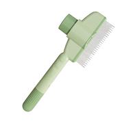 DAWCBVJQ 2 Pièces Peigne Autonettoyante Chat, 20x8.2cm Brosse De Toilettage Autonettoyante Pour Animaux, Brosse De Toilettage Pour Chien Et Chats Avec Bouton, Peigne Anti Puces Pour Chat Poil Long
