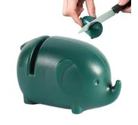DAWCBVJQ Affûteur d'outils de coupe, outils d'affûtage de cuisine, Aiguiseur de ciseaux, aiguiseur de couteaux avec un motif d'éléphant, Outil d'affûtage de couteaux, affûteur efficace manuel