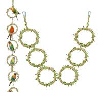 DAWCBVJQ Anneaux d'escalade pour Serpent | Perchoir en Corde réaliste, Jouets d'enrichissement,Accessoires Terrarium Reptile | pour léopard Gecko, Serpent des blés et