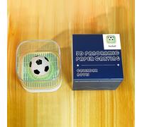 DAWCBVJQ Calendrier 3D Mémo Pad Avec Horloge 2026,Bloc-notes LED Football avec Sculpture | Carnet De Notes Papier Détachable Art De Sculpture | Pour Décoration de Bureau Cadeau de Noël Pendaison de