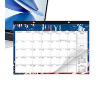 DAWCBVJQ Calendrier Mural 2025-2026 - Calendrier Saisonnier Avec Grands Blocs Lignés,Fournitures pour Enseignants Thème Fêtes Antifuite Organisation Planning Liste Tâches Rendez-vous