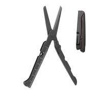 DAWCBVJQ Ciseaux Pliantes - Petits Ciseaux Pliants Avec Règle Intégrée - Antirouille Multi-Usage Pour Couture Artisanat Jardin Maison Emballage Camping Extérieur Étudiants Artistes