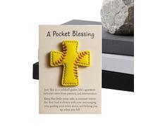 DAWCBVJQ Décoration de Bénédiction | Créations Thème Softball - Sacocelle en Similicuir Décor Religieux pour la Maison,Cadeau Voyage Église Grands-Parents Amis Famille Collègues Adultes