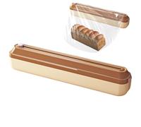 DAWCBVJQ Distributeur de film alimentaire - Rangement de film adhésif de sécurité - Distributeur de film d'aluminium avec cutter - Pour congélateur, réfrigérateur, armoire, tiroir