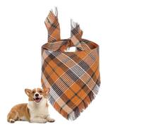DAWCBVJQ Écharpe Triangulaire pour Chien, écharpe pour Chien à Carreaux - Bandana pour Chien à Carreaux Respirant | Bandanas lavables pour Animaux de Compagnie, Foulard décoratif pour Chien pour la