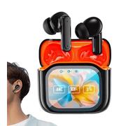 DAWCBVJQ Écouteurs de Traduction | Écouteurs Traducteurs Sans Fil 140 Langues Intelligence Artificielle,Réduction du Bruit Intelligente Affichage LED Temps Réel,Pour Voyage Bureau Ordinateur Portable