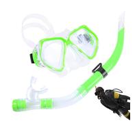 DAWCBVJQ Ensemble De Tuba Sec, 17x9cm Masque De Plongée Adulte, Lunettes De Plongée avec Tuba 40cm, Antibuée Masque De Plongées, Équipement Professionnel De Masques De Plongées