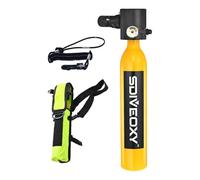 DAWCBVJQ Équipement de plongée de 0,5 L, bouteille de plongée avec tuba, bouteille d'oxygène, réservoir d'air de plongée sous-marine avec sac de rangement à pompe à main, design rechargeable pendant 6